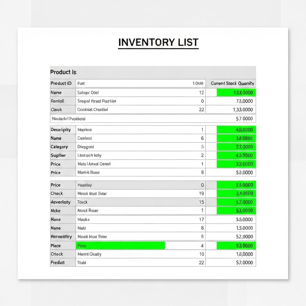 Inventario organizado